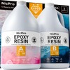 Nicpro 2 Gallon Crystal Clear Epoxy Resin Kit, Not Yellowing