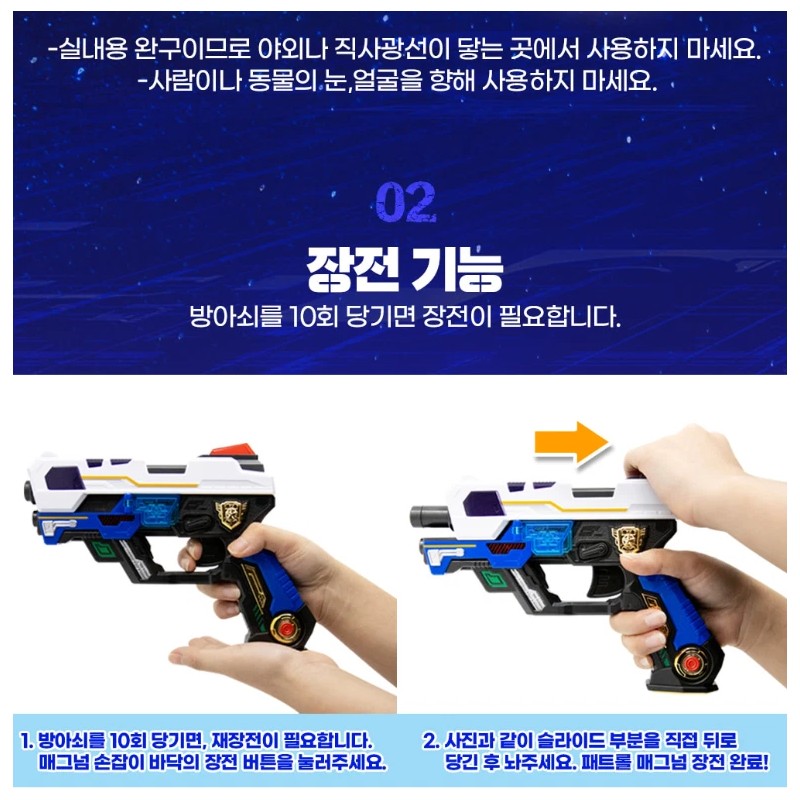 SAMG Miniforce Super Cops PATROL MAGNUM Toy Weapon Auto Standing