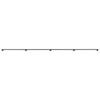 DYNAMI 14Ft Pipe Stair Handrail,Wall Mount Black Galvanized Industrial Iron