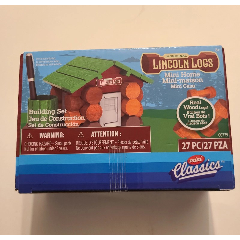 Lincoln Logs Original Lincoln Logs Mini Home 27 PC Building