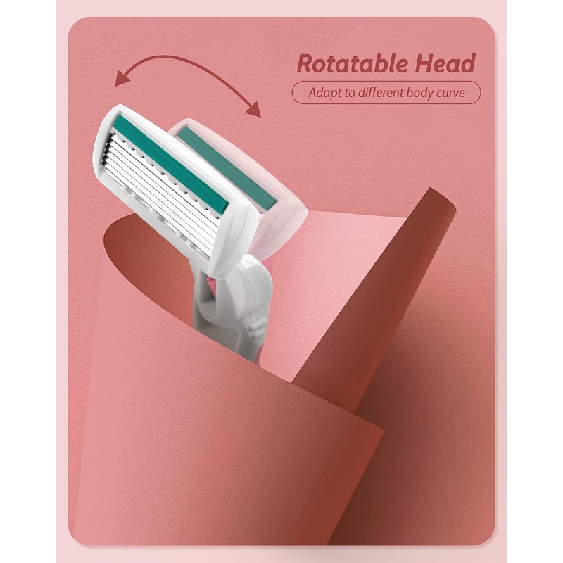 MOHERN Maquinillas de Afeitar para Mujeres con Piel Sensible, 6