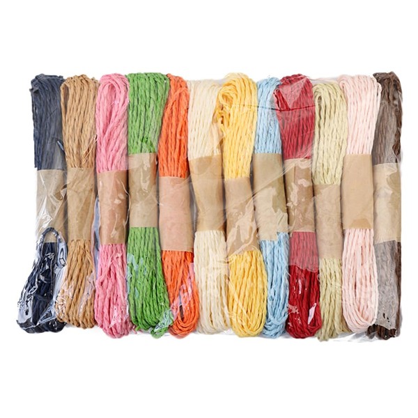 Raffia Paper Craft Ribbon Twisted Paper String Rope Strap Wrapping