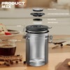 LRYYBTI 38oz Airtight Coffee Canister,Stainless Steel Coffee Bean Storage Container