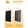 Ceiling Register, FanGoFast 3-Way ABS Sidewall Ceiling Air Vent w/Manual