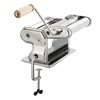 Fante’s Double Cutter Classic Pasta Maker, Hand-Crank Noodle Press with