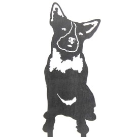 My Metal Rescue Corten Steel Australian Cattle Dog Silhouette Yard Stake (Large)