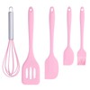 Cooking Spatula Set Silicone Baking Scraper Heat Resistant Egg Beater