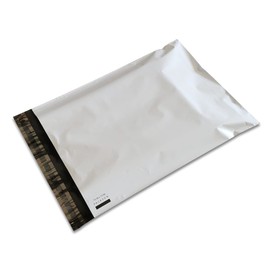 PACKZON 10 x 13 Inch Poly Mailers Envelopes Waterproof Shipping Bags with Self-Seal Adhesive Non-Padded Packing Bag Matte White (10" x 13", 100)
