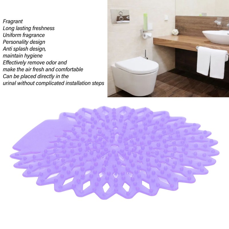 10Pcs Urinal Screens Deodorizer Splash Proof Long Lasting Odor Removal