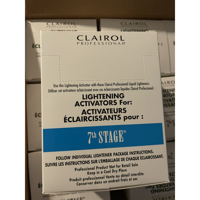 Clairol 4 FOUR PACKETS Clairol Lightening Activator 7th Stage 0.5oz