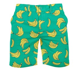 Tipsy Elves Classic-Fit Golf Shorts for Men - Colorful Men’s Athletic Short Pants - Ultra Soft Feel with 4 Way Stretch, Havana Banana (Green), Large