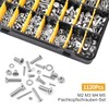 VIGRUE 1120 Pieces M2 M3 M4 M5 Countersunk Screws with