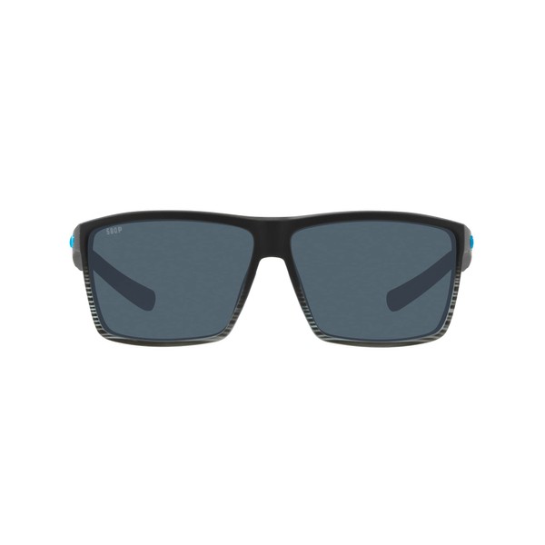 Costa Del Mar Men's Rincon Fishing and Watersports Polarized Rectangular Sunglasses, Matte Smoke Crystal Fade/Grey Polarized-580P, 63 mm
