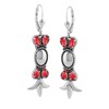 American West Jewelry Genuine Red Coral Sterling Silver Squash Blossom