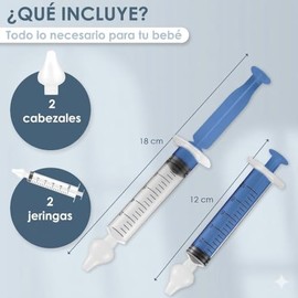 2 Enjuagues nasales para bebés en color azul. 2 PACK!