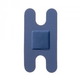 Sterochef Hypo-allergenic Blue Detectable Washproof Plasters Knuckle 7.5cmx4.cm, Pack of 50