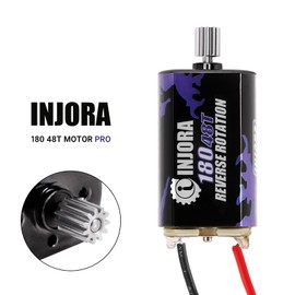 INJORA 180 Brushes Motor 48T with Stainless Steel Gear Wheel for 1/18 HPI Venture 18