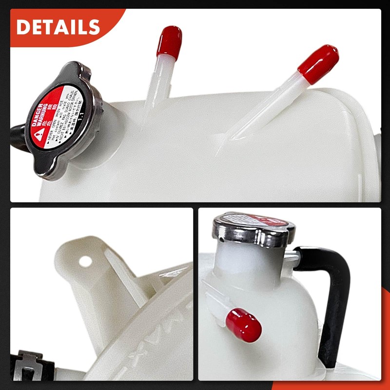 A-Premium Engine Coolant Overflow Recovery Reservoir Tank [with Cap &