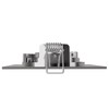 linovum Recessed Spotlight Frame Square Stainless Steel Look Brushed Rigid