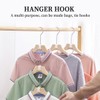 Pack of 50 Clothes Hangers, Space-saving, Clothes Hangers, Connecting Hooks,