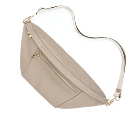 Modern+Chic Sling Bags for Women - Presley Oversized Sling Bag, Vegan Leather Crossbody Bag with Strap & Multiple Pockets (Taupe)