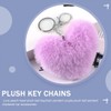 ZKSXOA Set of 3 Love Bobble Keyrings, Plush Toy Pendant