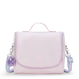 Kipling New Kichirou Metallic Lunch Bag Sea Pink Met C