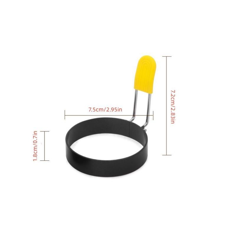 Easy to Use Round Egg Ring, 2 Counts/set Fried Egg Mold