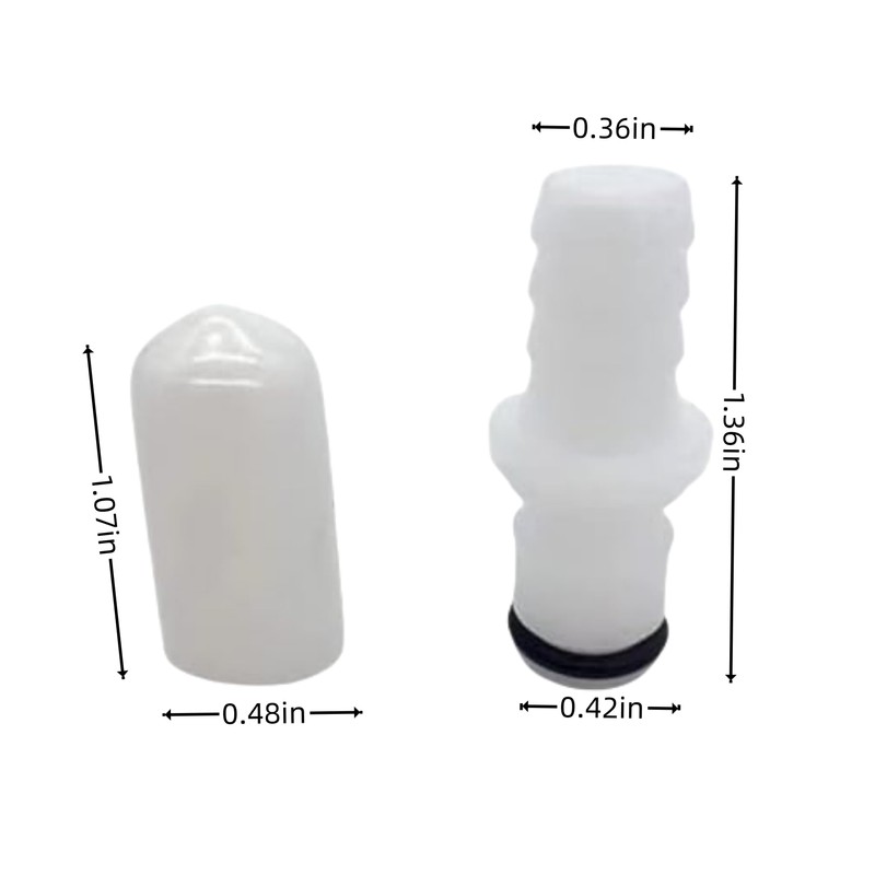 Replace Replacement 2 M236 Male Connectors + 2 Caps for