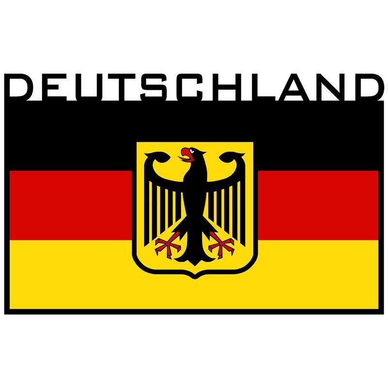 CafePress Deutschland Flag Rectangle Sticker Rectangle Bumper Sticker Car Decal