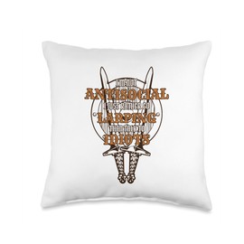 Kit LARP Costumes Men Accessories Beginners Gifts Rather Go Talk to Idiots Weapons LARP Throw Pillow, 16x16, Multicolor