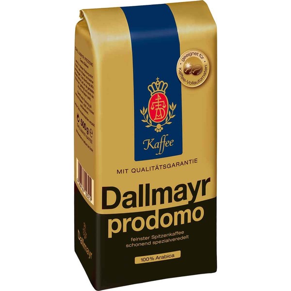 Dallmayr Gourmet Coffee, Prodomo (Whole Bean), 1.1 Pound (Pack of 2)