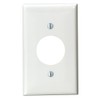 Leviton 1-Gang Single 1.406-Inch Hole Device Receptacle Wallplate, 80704-W, White