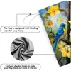 Large Spring Summer House Flags 28x40 Double Sided Bluebird Garden