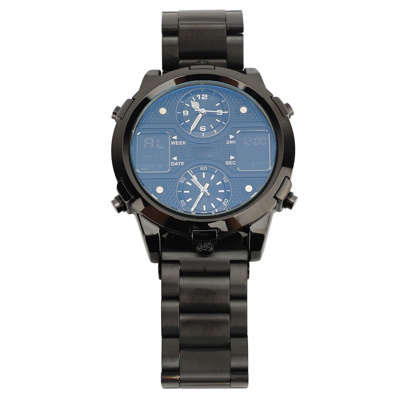 Men Wrist Watch with Alarm Clock Fashionable 30m Waterproof Backlight