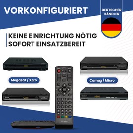 Dakana Remote Control for Comag SL40HD HD25 Micro M80HD Micro M25HD Zapper Receiver Ready to Use