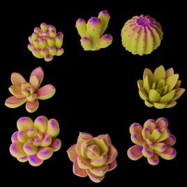 8 Pcs Succulent Candle Mold Succulent Mold Succulent Resin Mold Clay Mold Jewelry Resin Casting Mold Candle Making Molds Craft Supplies 3D Mold Silicone Mold for Resin Casting Mold
