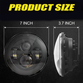 Unbranded New Popular for Jeep Wrangler JK 07-18 Combo 7'' LED Headlights Fog Turn Lights