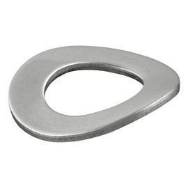 Spring washers shape B, corrugated, according to DIN 137, stainless steel A2 / V2A, corrugated washers, spring washers, washer (M10, pack of 10)