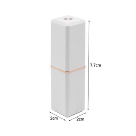 Hsthe Sea 5 Pcs White Empty Lipstick Tubes,DIY Lip Balm Container,DIY Lipstick Empty Square Tube,Lipstick Mold for Handcrafting Lipstick