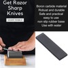 Knife Sharpening Stone with Rubber Base 800 Grit Professional Robust