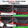 DIAMOOKY Metal Front Door Pocket Storage Box for Jeep Wrangler