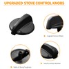 4 Pcs KIP 5F30 222D1140 Stove Knob Replacement for GE