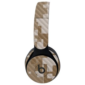 MightySkins Carbon Fiber Skin for Beats Solo Pro Wireless Headphones - Desert Camo | Protective, Durable Textured Carbon Fiber Finish | Easy to Apply, Remove, and Change Styles | Made in The USA
