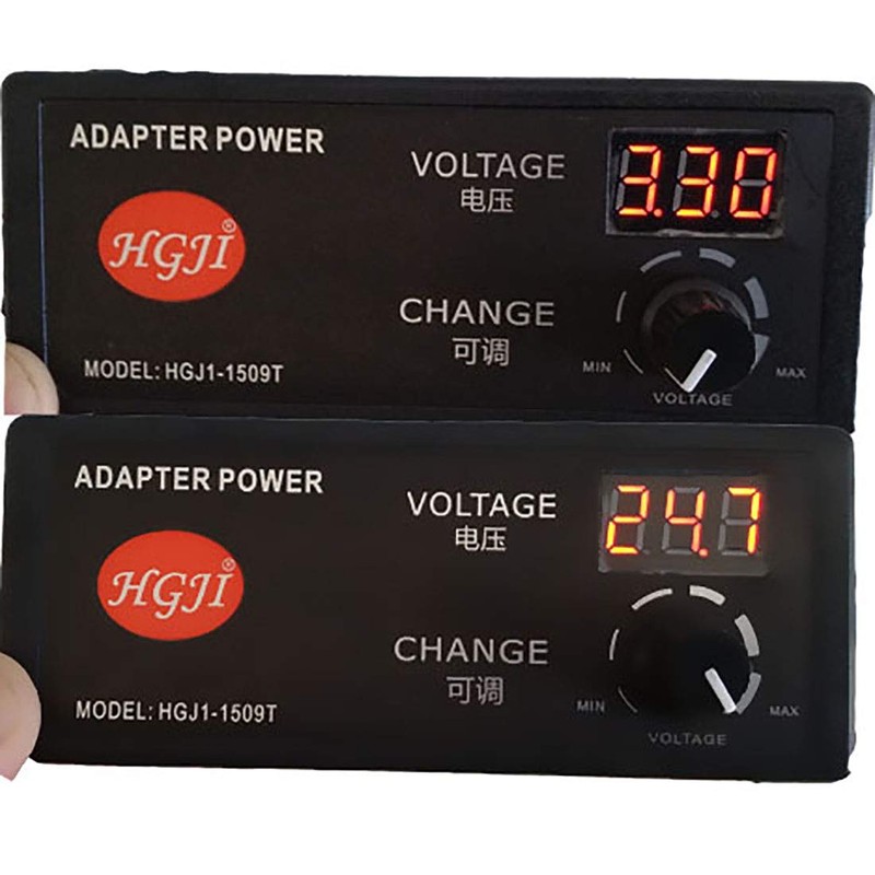 HGJI 60W Adjustable AC/DC Adapter Switching Power Supply 100-240V to