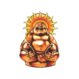Vinyl Junkie Graphics Golden Buddha Sticker