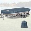 CEMOFE Jon Boat Cover 14-16 ft, 900D Heavy Duty Waterproof
