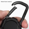 Magnetic Retractable Keychain Stainless Steel Wire Easy Pull Buckle Carabiner