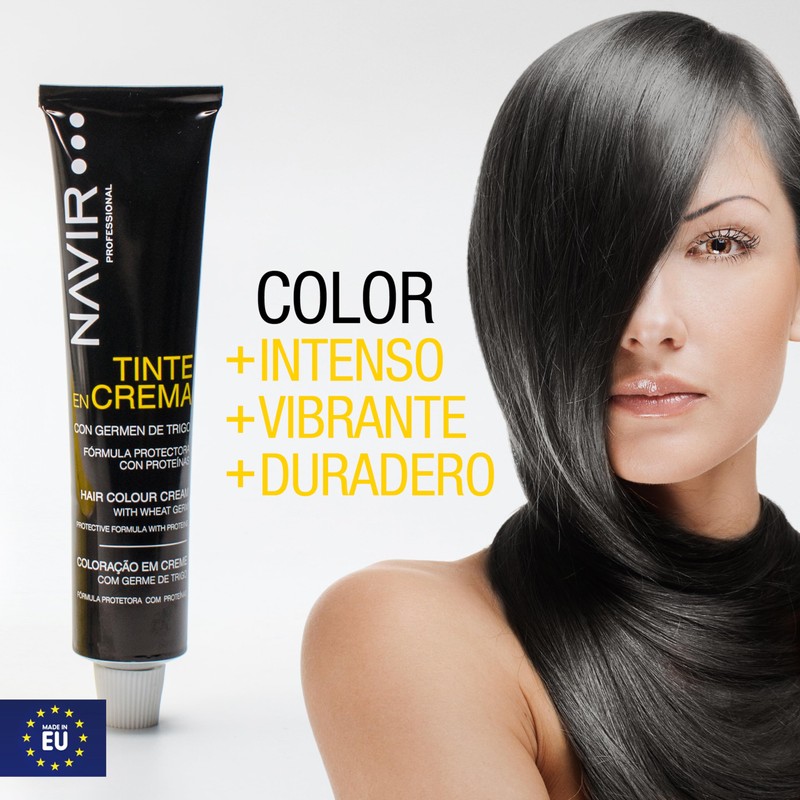 NAVIR Profesional | Frau Haarfarbe Creme mit Weizenkeime und Arganöl
