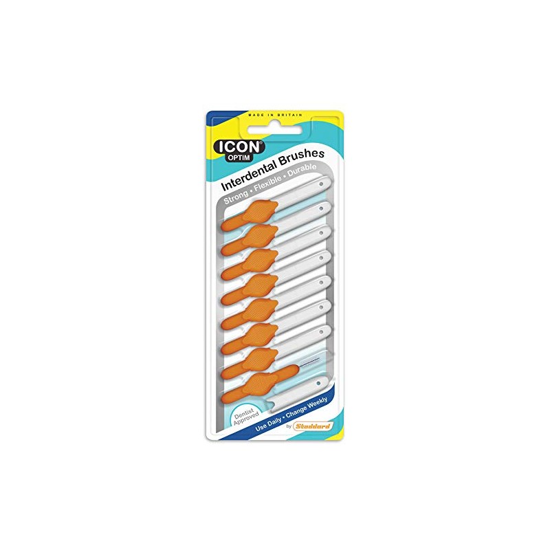 ICON OPTIM Interdental Brush XXXFine Orange (Pack 8)